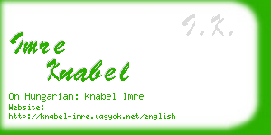 imre knabel business card
